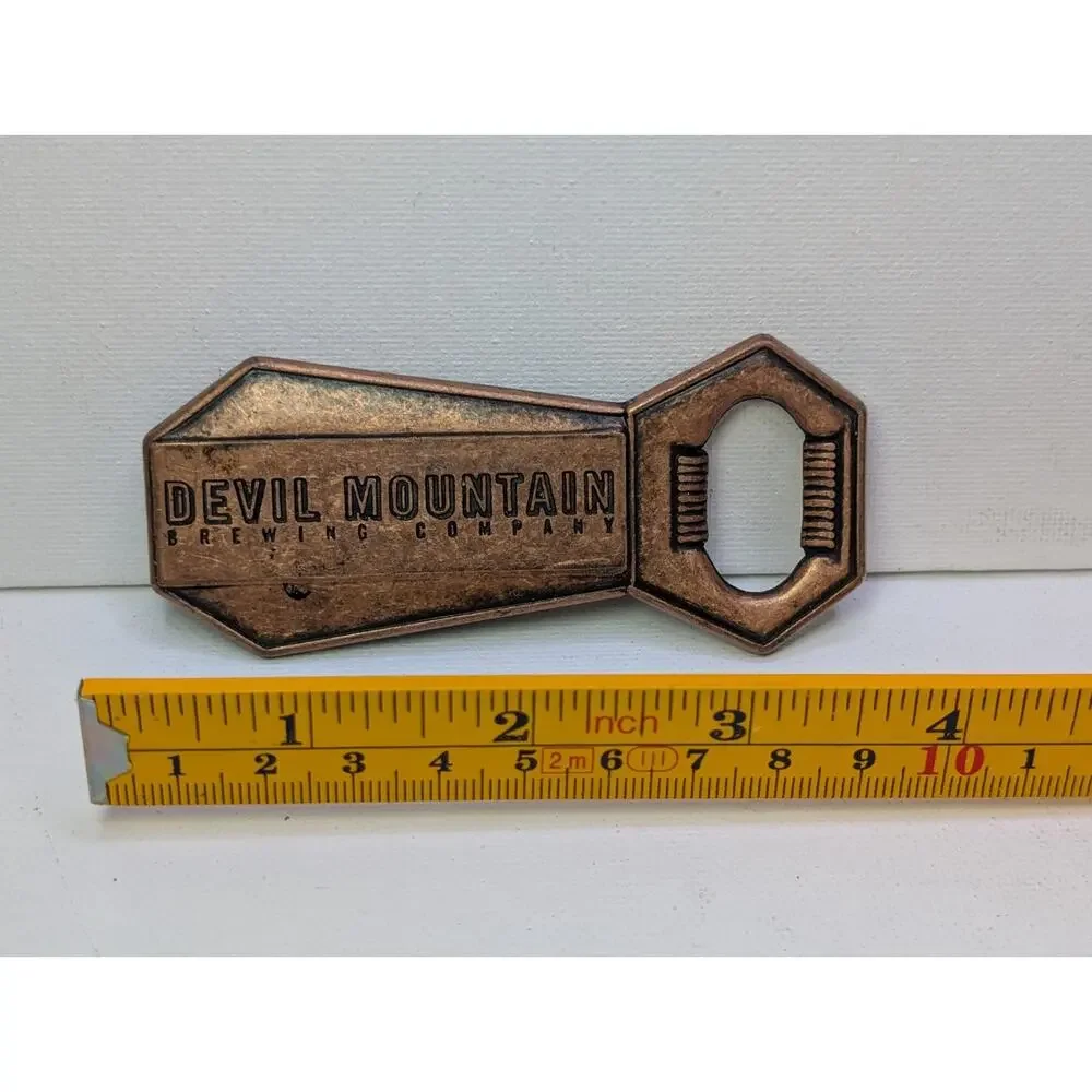 1999 Devil Mountain Brewing Company Bottle Opener Copper Tone Breweriana Canada